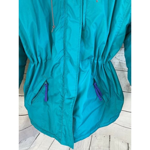 VTG 80's Columbia Women's L thinsulated Parka SUper Warm - Picture 3 of 8